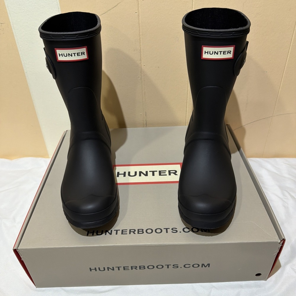 Hunter Original Short-O Boot Women's Waterproof Rain & Farm Boots‎ size 7
